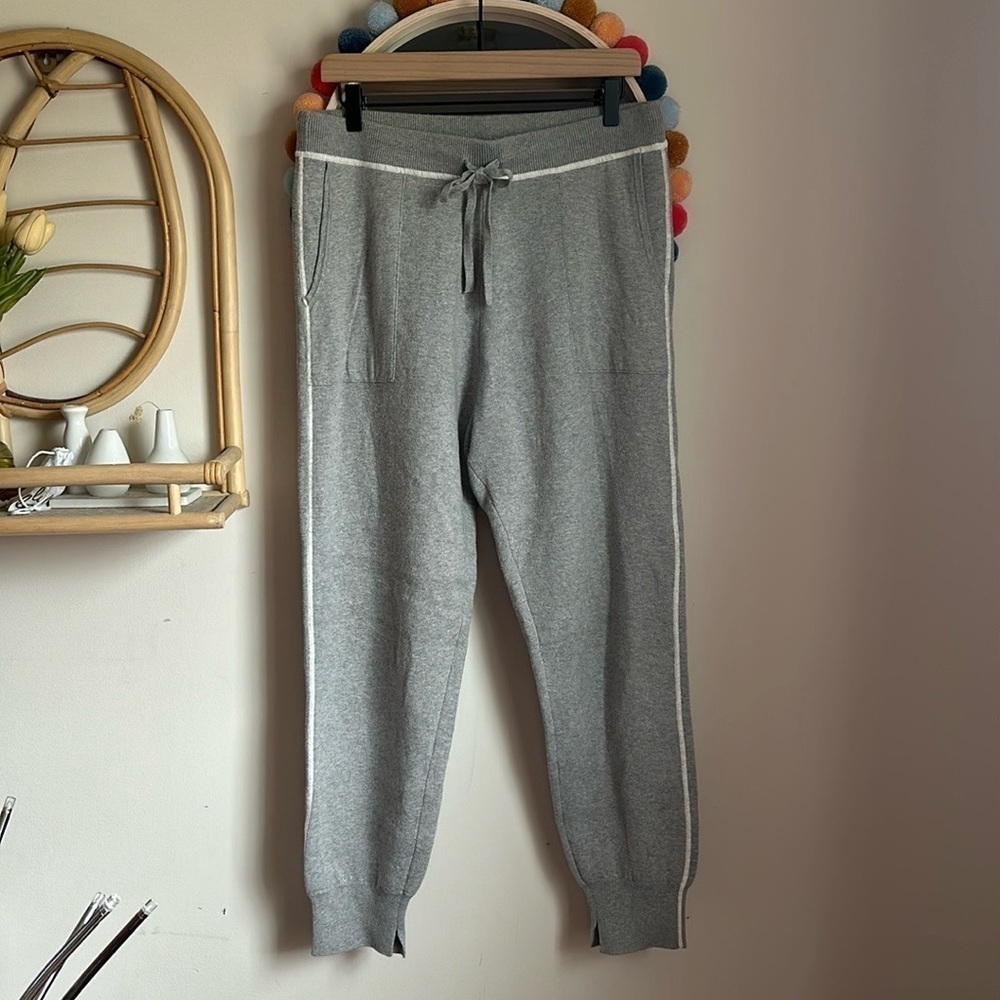Frame Cashmere Cotton Knit Jogger Lounge Pants